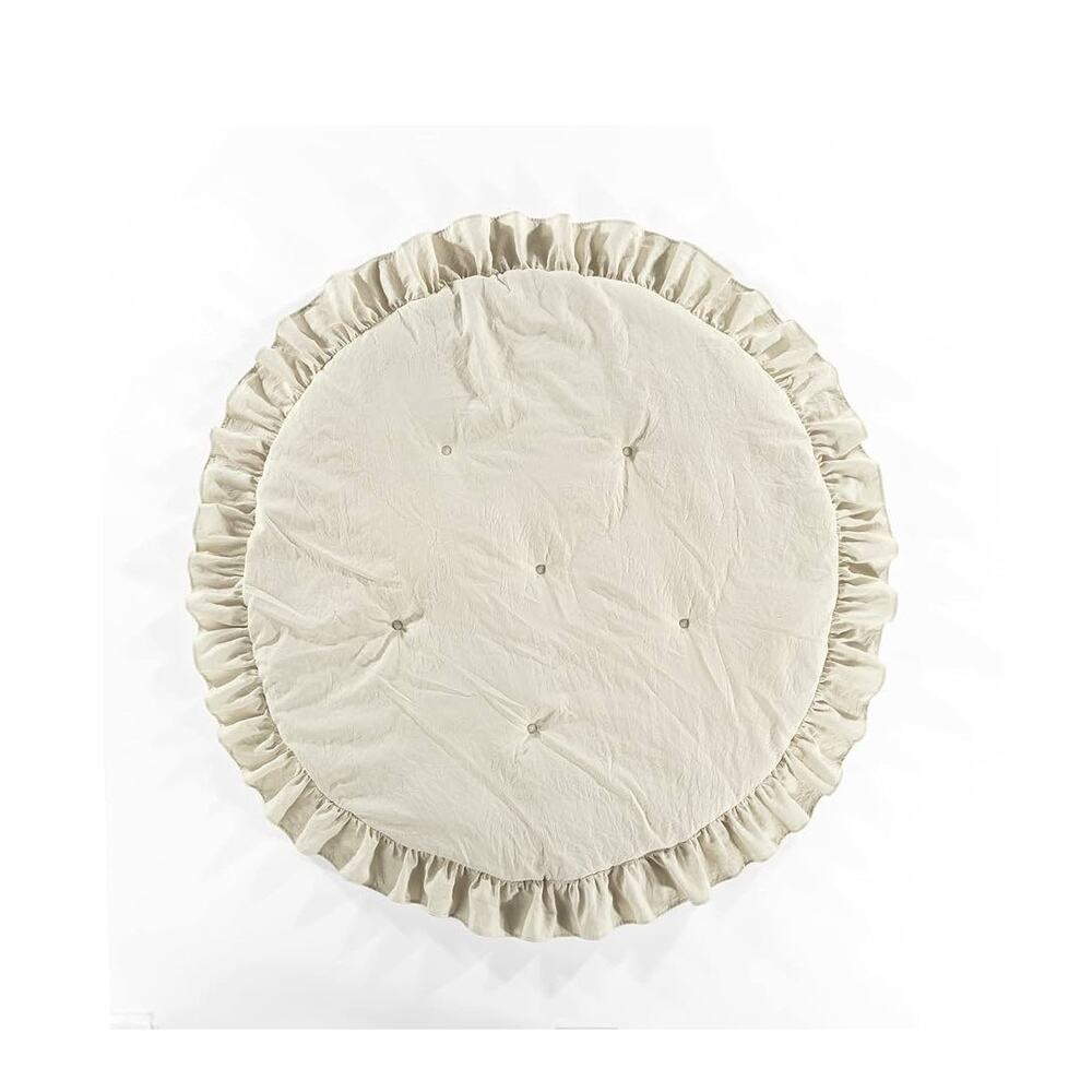 Lush Decor Baby Round Ruffle Play Mat, 36" Diameter